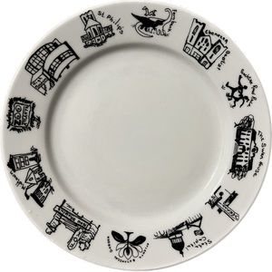 💥Vintage Tuxton Souvenir Plate Atlanta Georgia Landmarks 7.5” Diameter Keepsake